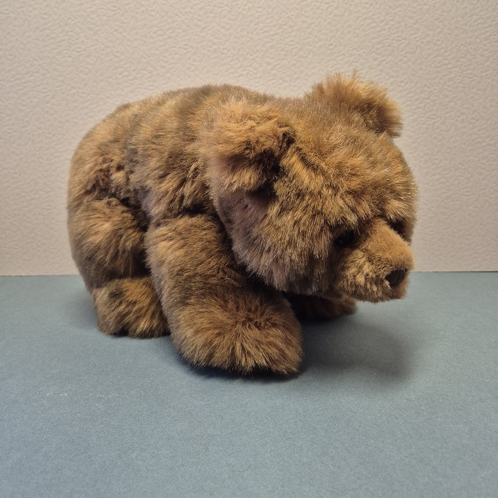 GUND Grizzly Bear Plush Brown 1987 Vintage Retired